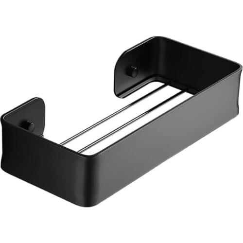 Shower Shelf Without Drilling-Shower Shelf Aluminum Shower Basket Self-Adhesive,Shower Shelf to Hang Toilet Paper Holder