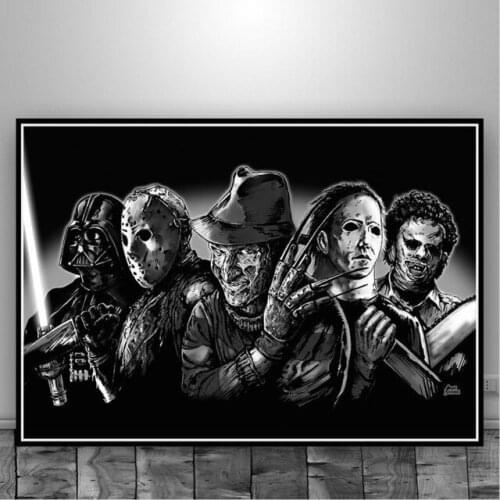 Hell Worriors Horror Poster Halloween Terror Canvas Picture Home Room Decoration Wall Art Prints Interior Loft Decor Frameless
