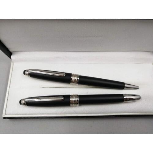 Luxury Pen Monte Metal Ultra Silver Clip Ballpoint Pen Roller Ball Blance Pen Free shipping