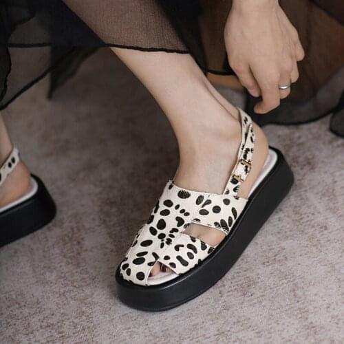 Summer Rome Sandals for Women Fashion Leopard Gladiator Shoes 2021 Spring Trendy Design Daily Beach Casual Sandalias