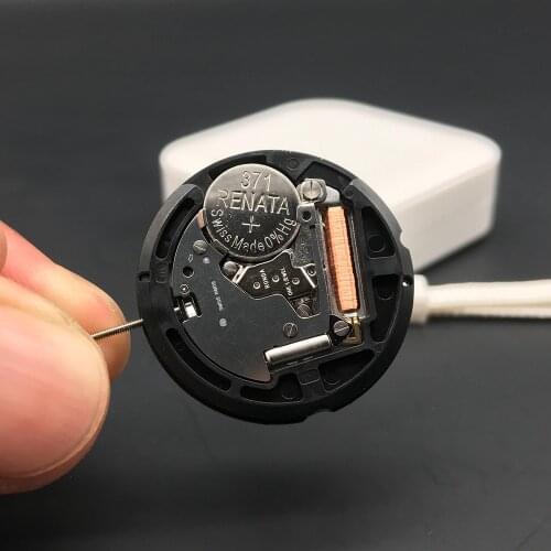 Swiss Parts Ronda 515-6 Quartz Watch Movement with 371 Renata Battery 1.5 V One Jewels Mechanism Quickset Datewheel Replacements