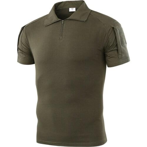 Student Army Training Short Sleeve Shirt Men Women Outdoor Sports Camping CS Airsoft Combat Tactical Camouflage T-Shirt Uniform