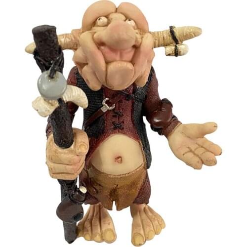 Garden Gnome Statue Resin Naughty Garden Decoration Statue Old Man Fairy Garden Ornament Accessories Elves Desk Decor Gift