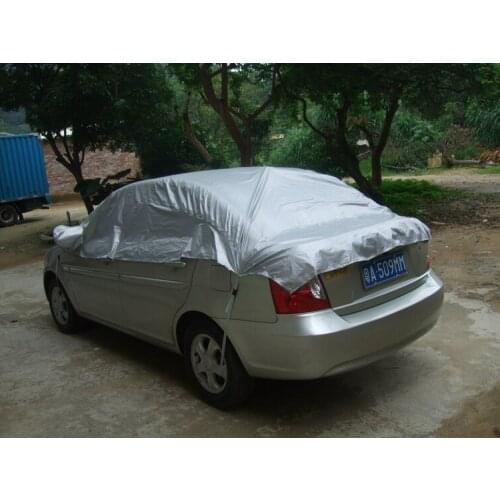 Universal Indoor Outdoor Car Covers Prevent Heat Cold Sun Rain Snow Half Car Cover PVC Coating Cover