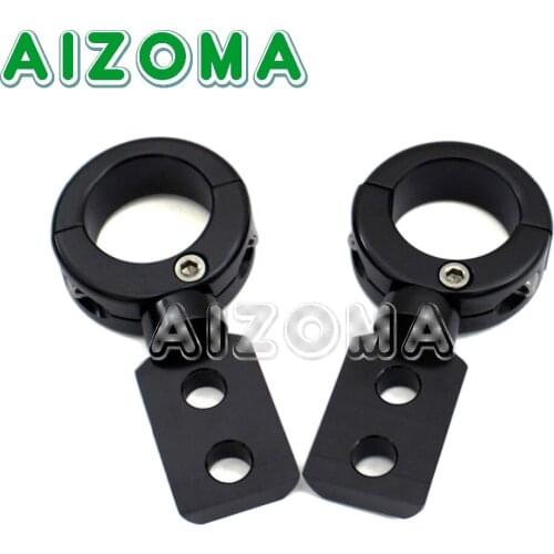 Offroad Universal Adjustable Bar Tube Bracket 22mm 25mm Handlebar Fog Light Clamp 1-1/4" 1" 7/8" Spotlight Mounting Bracket