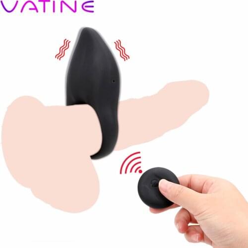 VATINE 10 Speed Penis Ring Vibrator Sex Toys for Men Gay Clitoris Stimulator Delay Ejaculation Vibrating Cock Ring