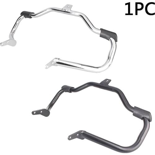 Motorcycle Engine Guard Highway Crash Bar Protector Universal for 1991-2016 Harley Davidson Dyna Black/Chrome