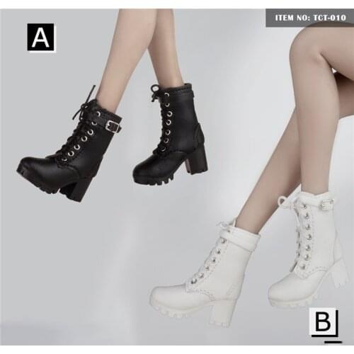 1/6 Proportion Of Soldier Tct-010 Fashion Short Boots With Hollow Martin Boot Accessories For 12-Inch Mobile Dolls