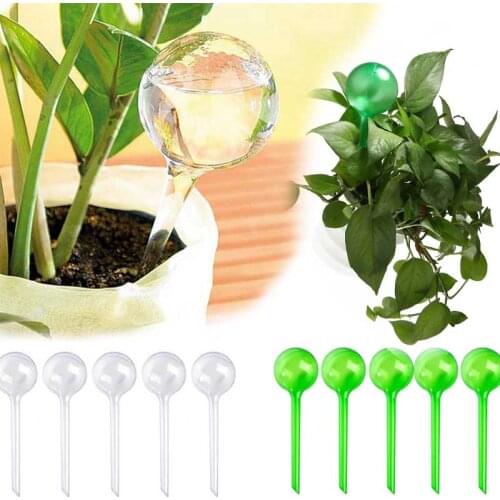 Automatic Plant Self Watering Water Feeder Plastic PVC Ball Plant Flowers Water Feeder Indoor Outdoor Watering Cans