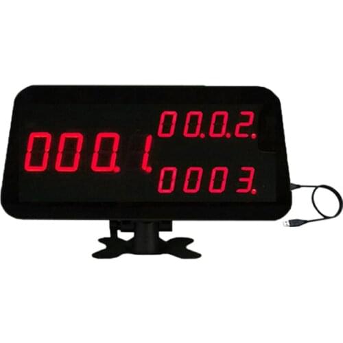 Wireless Number calling display receiver Counter Monitor Screen connect to PC show call information