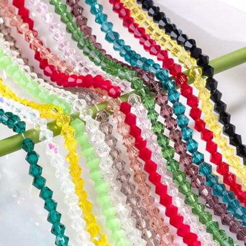 New Arrival Round Rhinestones 4mm Glass Beads Round Crystal Beads Colorful Spacer Bead For Bracelet Jewelry Making DIY Crystal
