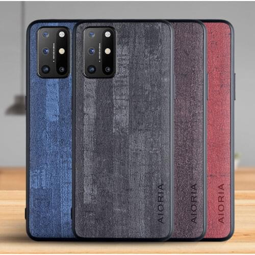 Case for Oneplus 8T Funda Luxury Vintage Bark pattern Leather Phone Cover for oneplus 8t case Coque