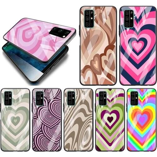 Tempered Glass Hot New Shell Luxury Cover Latte Love Coffee Heart For Honor 30 20 10 9X 8X Pro Plus Lite Phone Case