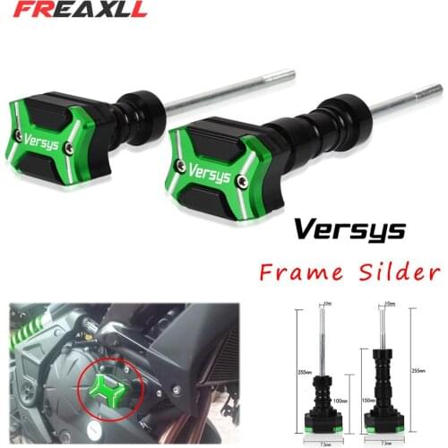 For KAWASAKI VERSYS650 VERSYS 650 2015 2016 Motorcycle Anti Crash Pad Frame Sliders Crash Pads Protect Motor Falling Protector