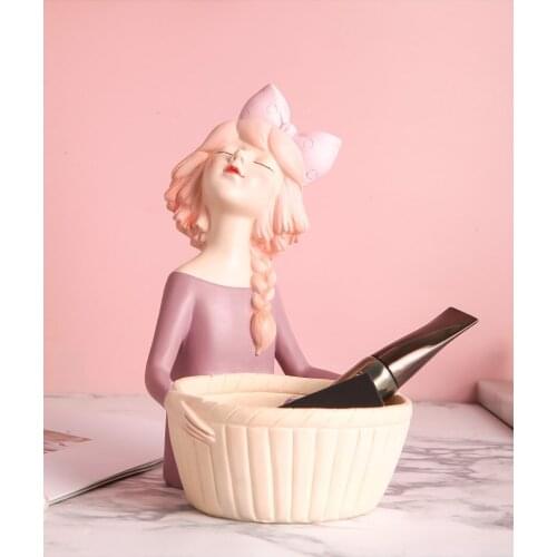 INS Luxury Bubble Girl Baskets Decoration Living Room Porch Storage Baskets Organizer Home Accessorie Decoration Wedding Gift