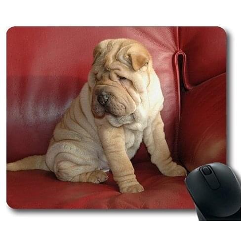 Dogs puppies pets Mouse Pads,Mounting Dog Puppy Sharpei Couch,dogs mouse mat