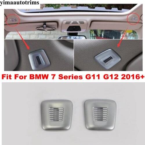 Car Roof Microphone Cover Trim ABS Accessories Matte Interior Refit Kit Fit For BMW 7 Series G11 G12 2016 2017 2018 2019 2020