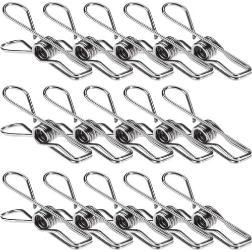 Hot 24 Pcs Stainless Steel Wire Clip, Multi-Function Clip, Utility Clip Pins Hanging Clip Office Fastener, Metal Wire Clip for C