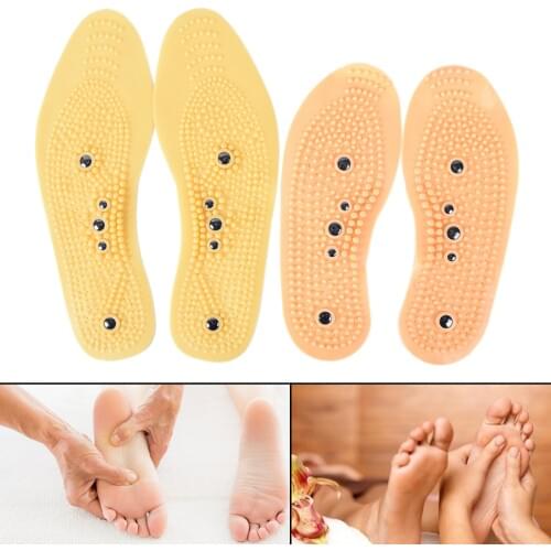 1Pair High quality Magnetic Therapy Magnet Massage Insoles Men/ Women Shoe Comfort Pads Orthotics Flat Foot Insole
