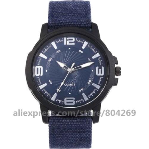 Wholesale Men Watch Military Watch Sport Watch Woven Nylon Strap Quartz Wristwatch 920646