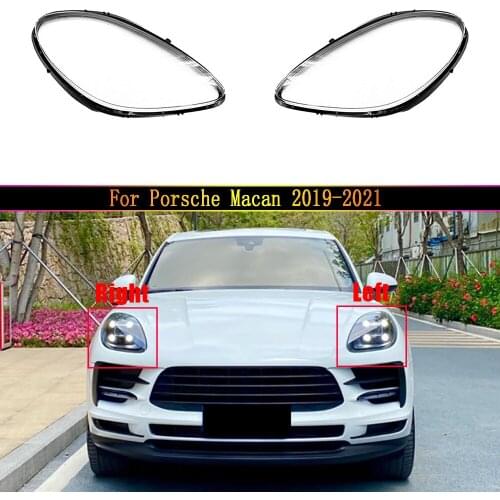 Headlamp Cover For Porsche Macan 2019 2020 2021 Car Headlight Lens Replacement Auto Shell