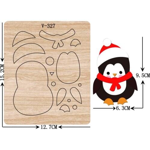 New penguin wooden dies cutting dies for scrapbooking /Multiple sizes /V-327