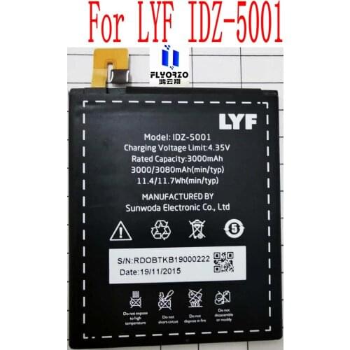 New High Quality 3000mAh IDZ-5001 Battery For LYF IDZ-5001 Mobile Phone