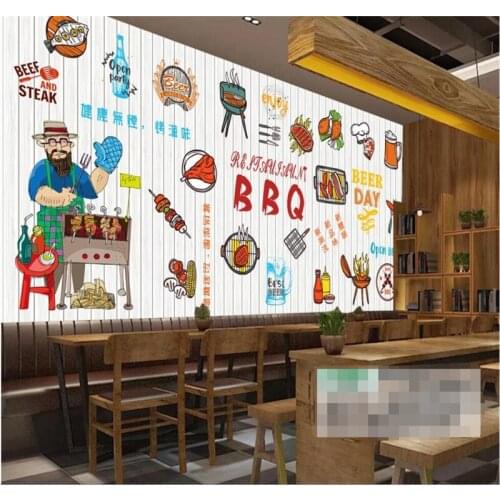 Custom wallpaper mural photo wall hand-painted characteristic gourmet background wall-decorative painting