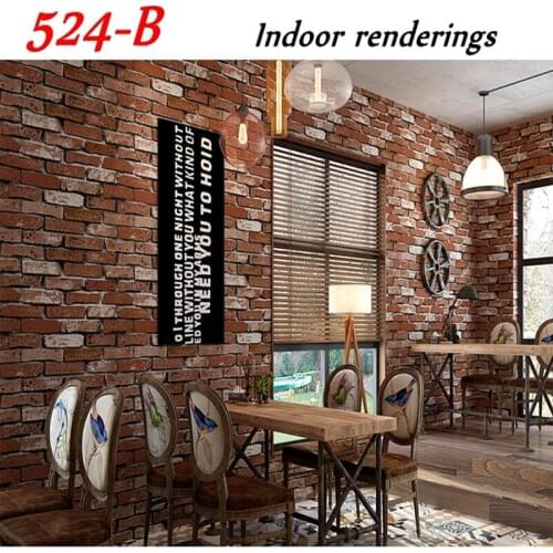 Wallpapers Youman Retro Nostalgic 3D Stereo Brick Wallpaper For Cafe Bar Restaurant living room bedroom Culture Stone Decoration