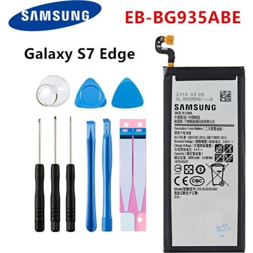SAMSUNG Orginal EB-BG935ABE 3600mAh Battery for Samsung Galaxy S7 Edge SM-G935 G9350 G935F G935FD G935W8 G9350 +Tools