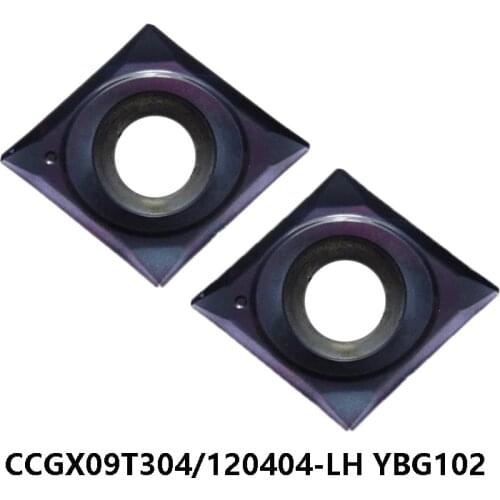 Original CCGX09 CCGX09T304-LH CCGX120404-LH YBG102 CCGX 09T304 120404 Turning Tool Lathe Cutter Carbide Inserts CNC Cutting