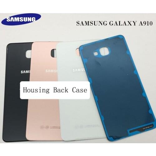 Original Samsung Galaxy A9 Pro 2016 SM-A9100 Glass Housing Battery Back Cover Rear Door Case Replacement Part Adhesive Free Tool