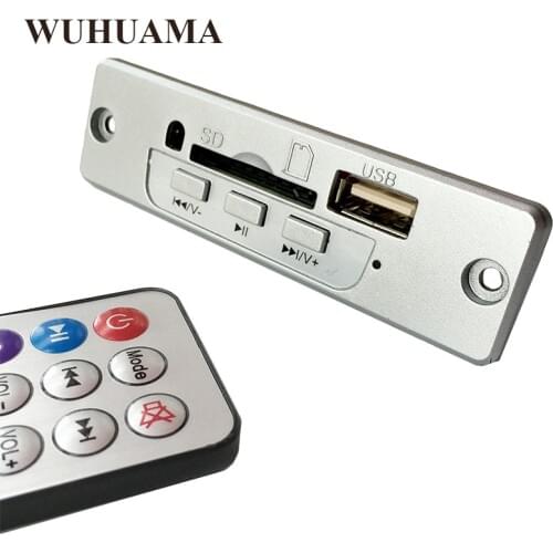 Silver Color DC5V MP3 Decoder Board Built In 3W Amplifier With Remote Control Support SD Card USB Player 5 V 3 W Decoder Board