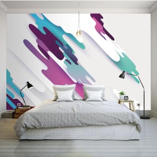 Custom photo wallpaper Modern personality 3D stereo color wallpaper bedroom restaurant studio office custom mural