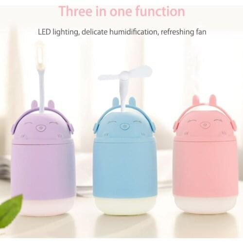 ELOOLE Three In One Air USB Portable Humidifier Nano Spray Air Purifier Aromatherapy Diffuser Two Spray Modes With Light Night