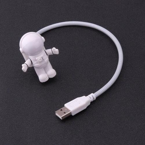 LED Astronaut USB Night Light Novelty Portable Lighting Computer Laptop USB Lamp Reading Light for Kids Gift Bedside Lamp