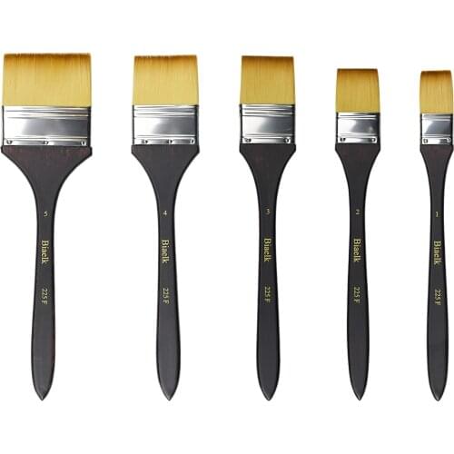 High Quality 1PC 225F Taklon Hair Wooden Handle Watercolor Artist Art Supplies Paint Brush For Drawing