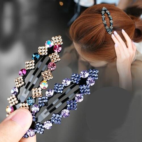 Hair tie Hair bands for women Korea style net red water drill hairpin girls hair accessories hairpin Hair clips for hair