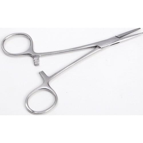 1PC Stainless Steel Fishing Plier Scissor Line Cutter Hook Remover Forceps Tackle Curved Tip Clamps Fishing Tool