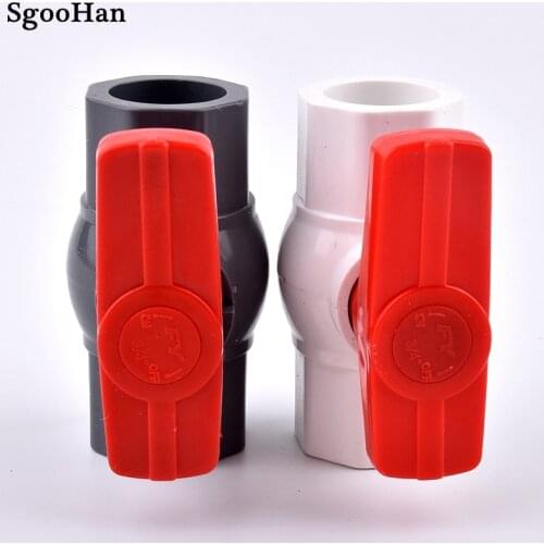 1pc Thickened Octagon Socket Ball Valve PVC Pipe Coupler Adapter Garden Irrigation Aquarium Fish Tank Connectors I.D 20~110mm
