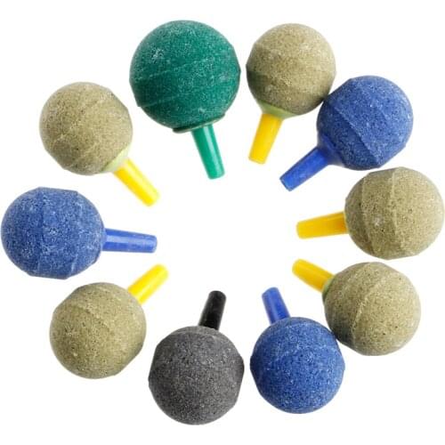 10x Aquarium Pond Cylinder Bubble Air Stone Fish Tank Aeration Aerator Diffuser P15D
