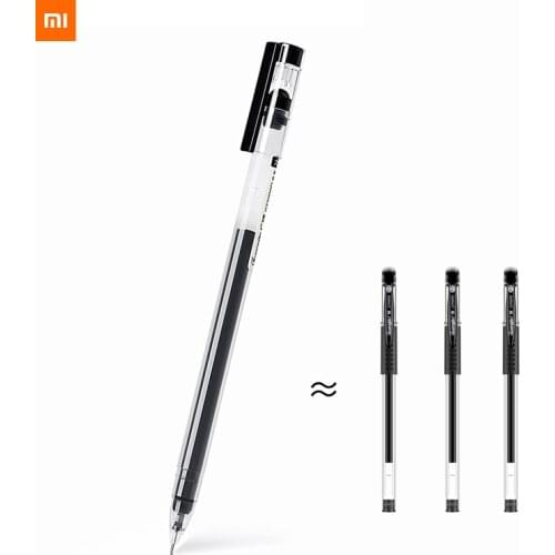 3/2/1pcs youpin Large capacity Durable gel pen 0.5mm sign Pen smoothly Writing fluently Black ink for Office Supplies Student