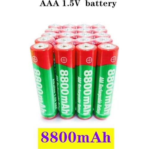 4-20PCS New 1.5V AAA rechargeable battery 8800mAh AAA 1.5V New Alkaline Rechargeable battery for led light toy MP3 long life
