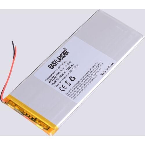 4058160 3.7v 4500mah Lithium Polymer Battery With Board For Tablet Pcs DIY Power Bank Large Size batteries