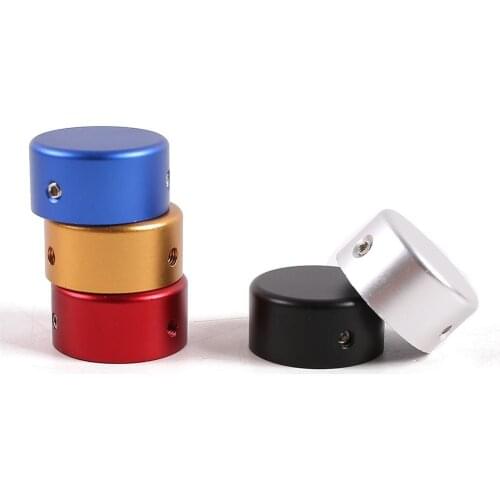 Guitar Accessories Electric Guitar Pedal Nail Cap Shiny Effect of Head Aluminum Screws Foot Switch Knob