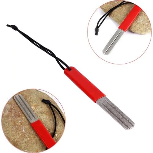 Diamond Hook Grinder Double-Sided Slot For Fly Fishing Hook Grinder Sharpening Stone Fishing Gear Accessories Fishing Supplies