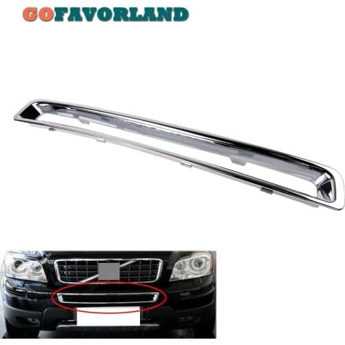 Car Accessories Chrome Exterior Front Plated Bumper Frame Grille 30698143 For Volvo XC90 2007 2008 2009 2010 2011 2012 2013 2014