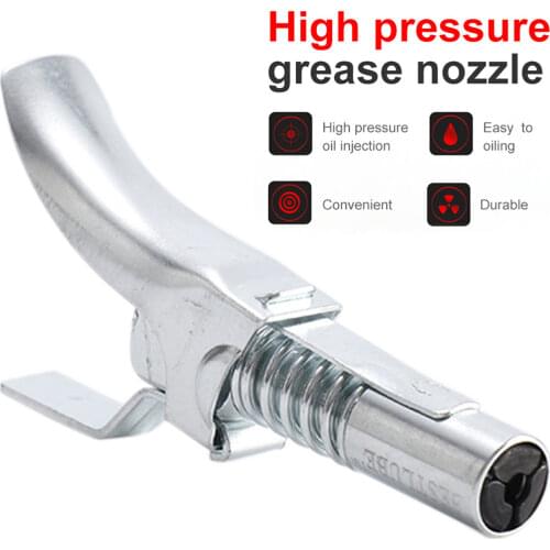 Grease Gun Coupler Cap Quick Release 10000psi High Pressure Locking Pliers Grease Nozzle