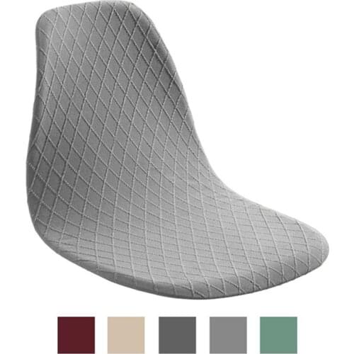 1/2/4/6 Pieces Jacquard Chair Covers Spandex Solid Colors Seat Cases For Banquet Home Hotel Chair Armless Shell Chair Cover