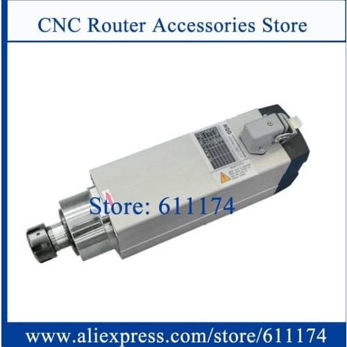 HQD GDF60-18Z-4.5 CNC Milling 4.5Kw 18000RPM Air Cooled Spindle Motor ER25 For Wood